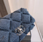Denim wear Chanel ladies handbag