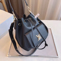 LV lockme Black leather Handbag