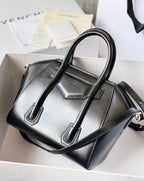Givenchy Mini Antigona Lock Bag In Box Leather