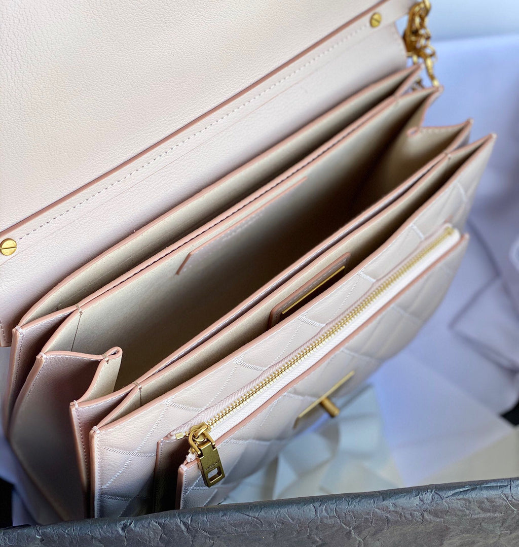 Givenchy GV3 Medium Bag In Diamond Quilted Leather