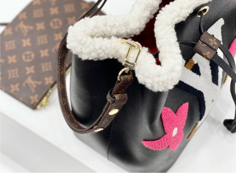 Leather LV handbag