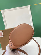 Burberry Small Leather Pocket Bucket Bag