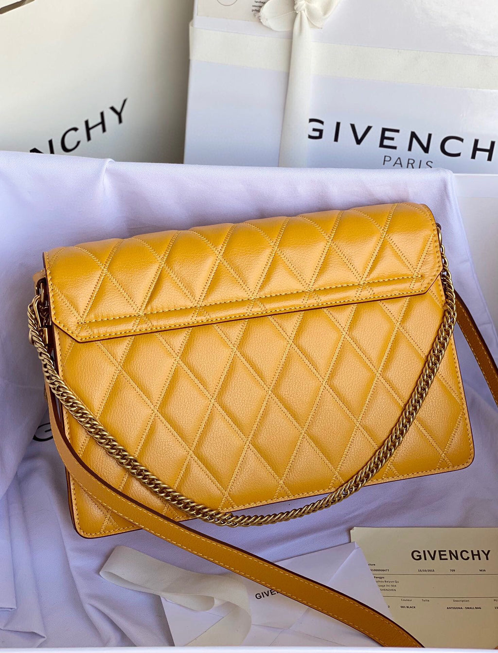 Givenchy GV3 Medium Bag In Diamond Quilted Leather