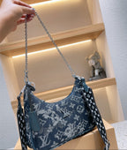 Brand new LV woman denim material handbag