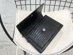 YSL Medium Sunset In Crocodile Embossed Shiny Leather Bag