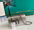 Silver leather Gucci handbag