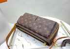 Leather LV shoulder woman handbag