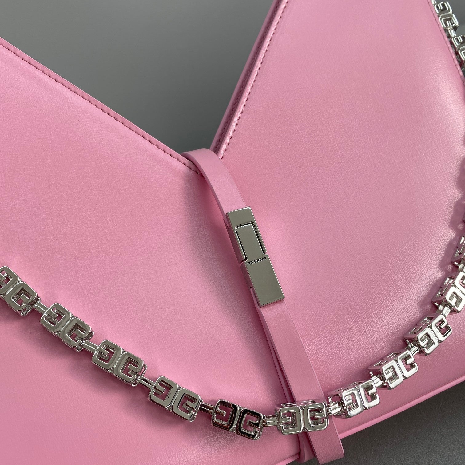 Givenhy Small Cut Out Bag In Box Leather With Chain