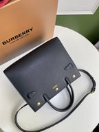 Burberry Medium Leather Title Bag