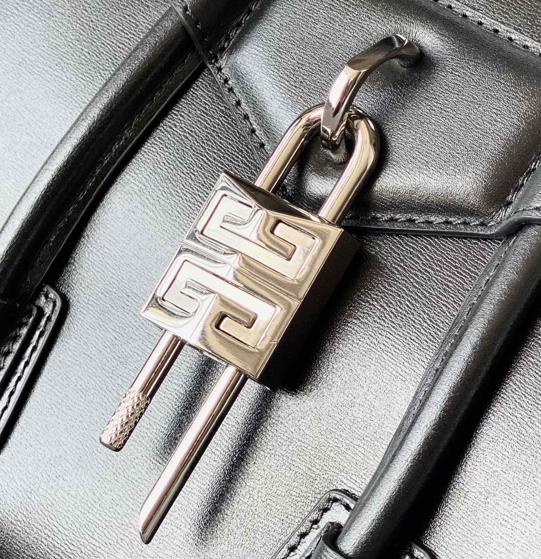 Givenchy Mini Antigona Lock Bag In Box Leather