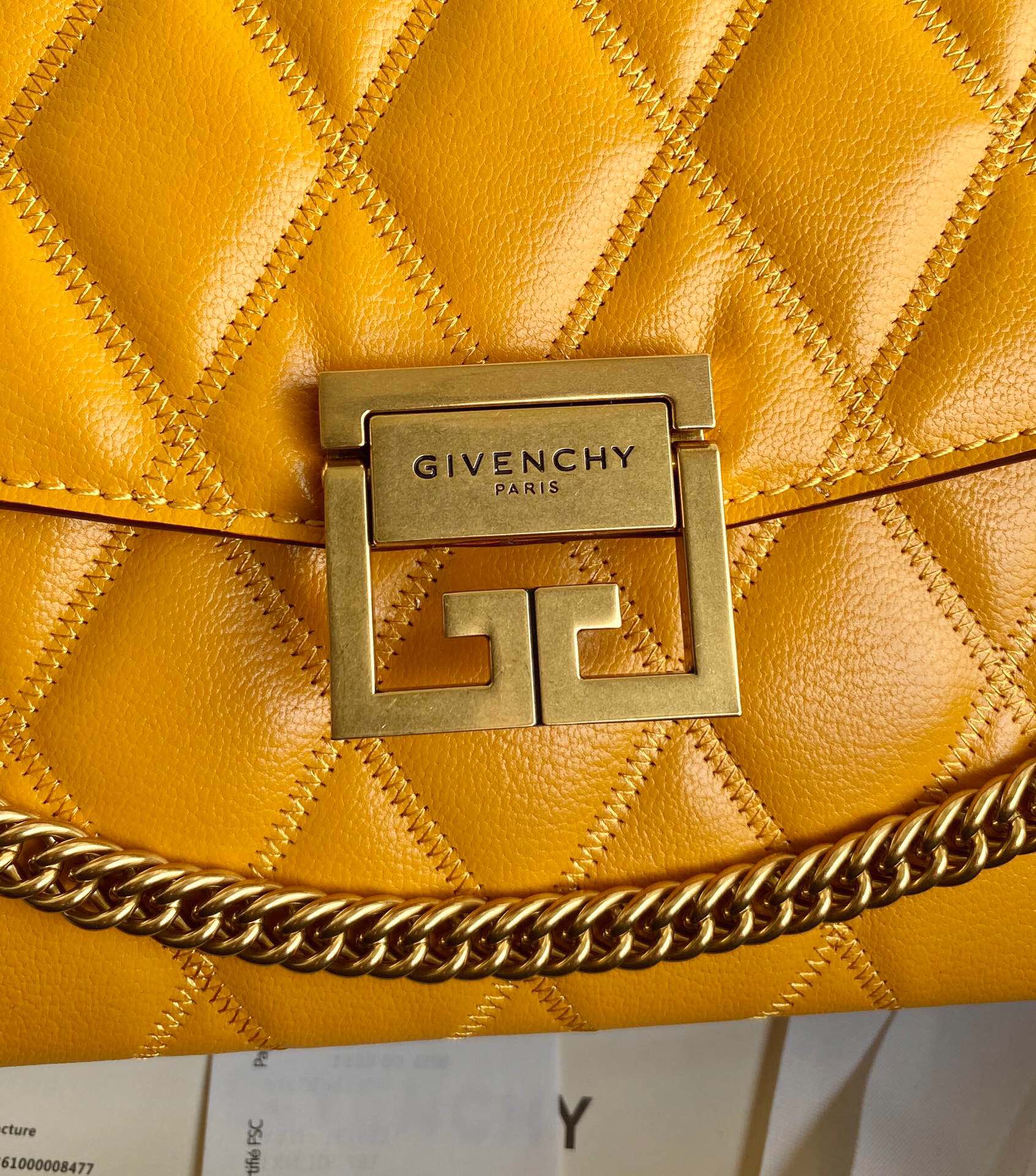 Givenchy GV3 Medium Bag In Diamond Quilted Leather
