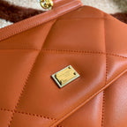 Dolce and Gabbana Medium Sicily Bag In Aria Matelasse  Calfskin