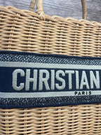 Christian Dior Wicker Basket Bag