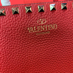 Valentino Garavani Rockstud Calfskin Grainy Tote Bag