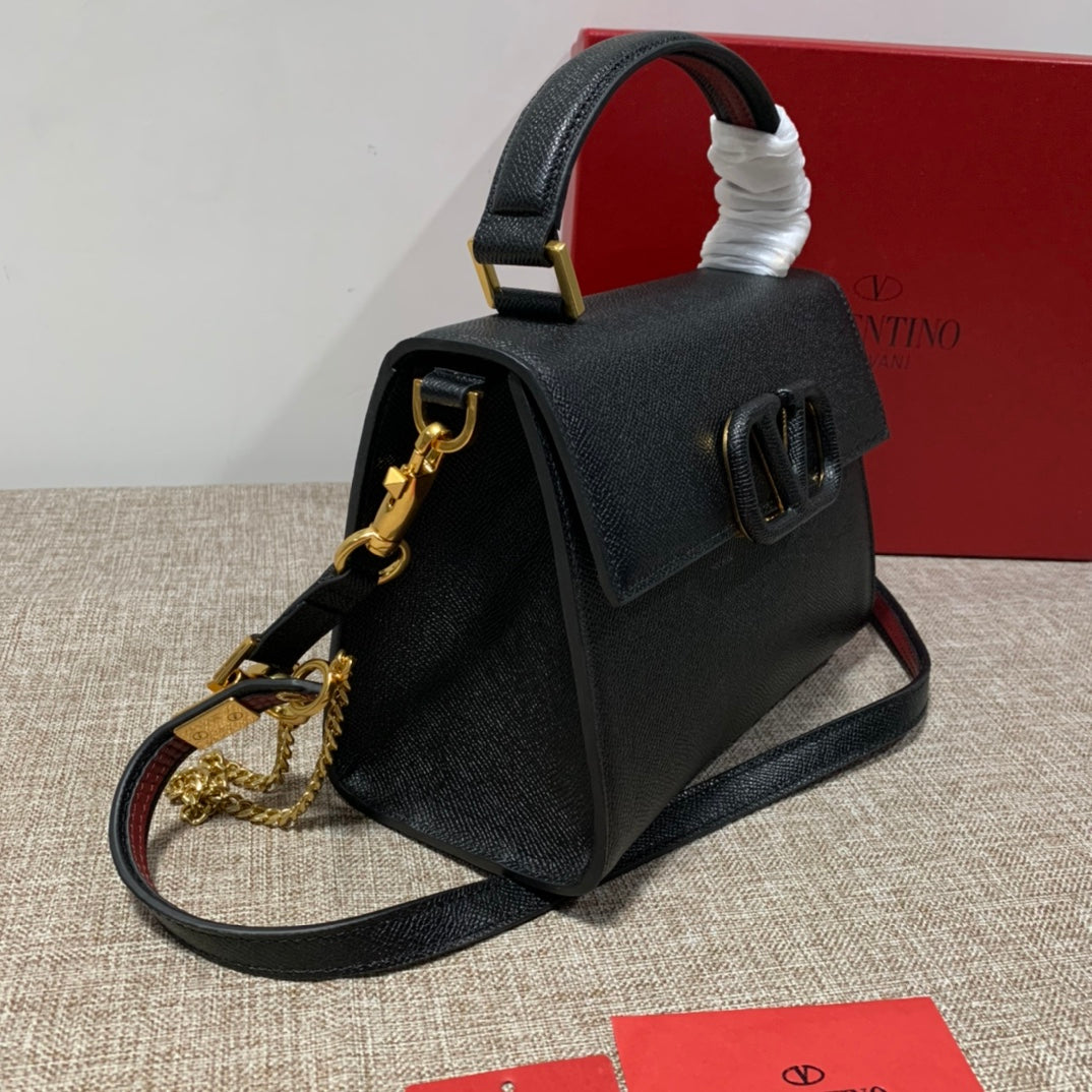 Valentino Garavani Small Vsling Grainy Calfskin Bag