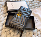 Smooth leather Gucci wallet