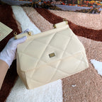 Dolce and Gabbana Medium Sicily Bag In Aria Matelasse  Calfskin