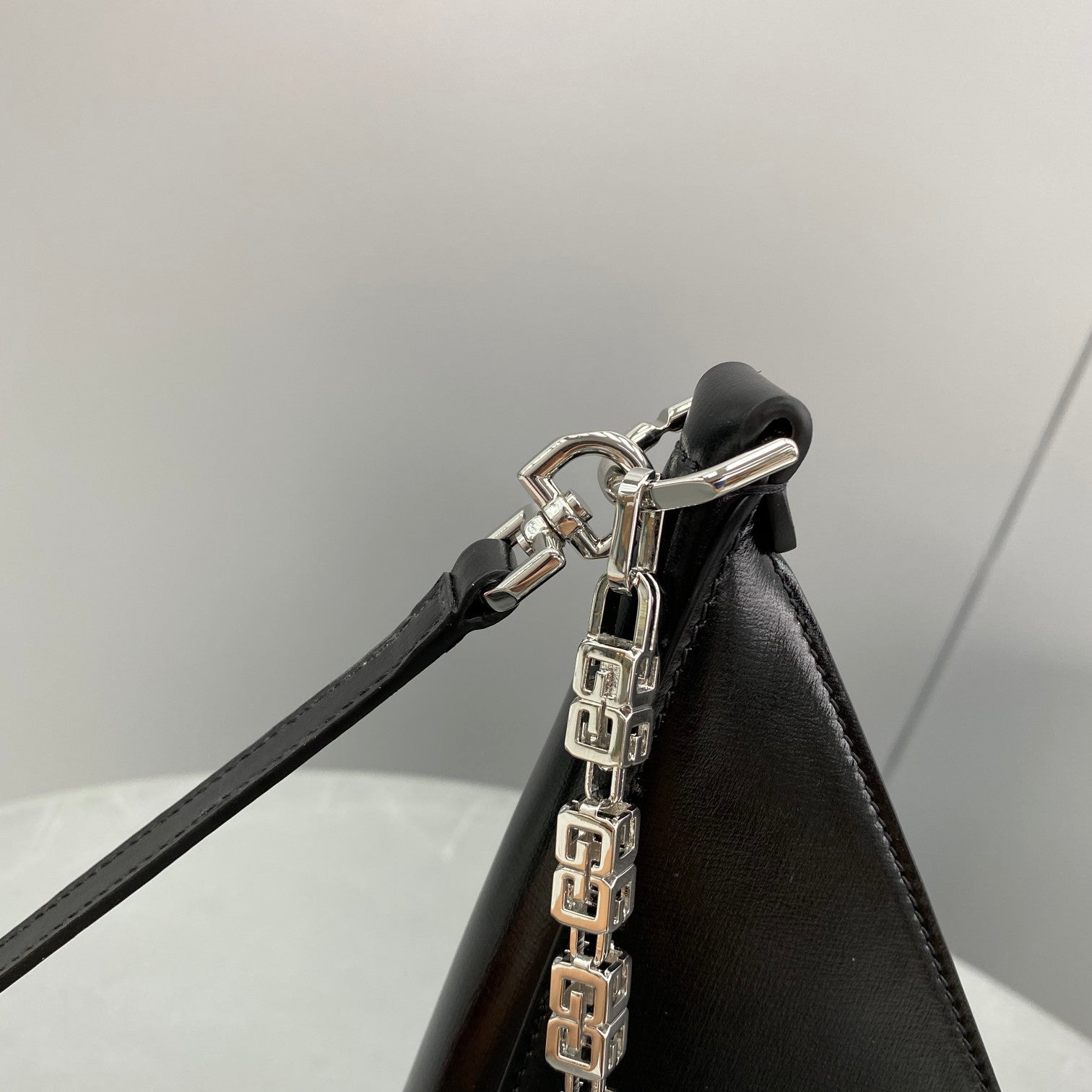 Givenhy Small Cut Out Bag In Box Leather With Chain