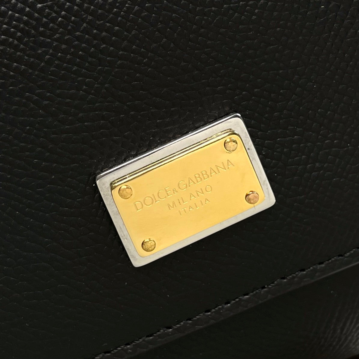 Dolce and Gabbana Small Dauphine Leather Regular Sicily Bag