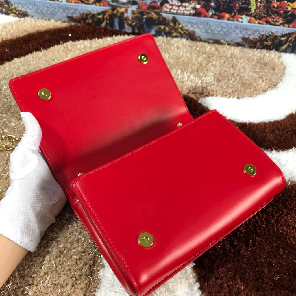 Dolce and Gabbana DG Girls Phone Bag In Smooth Calfskin