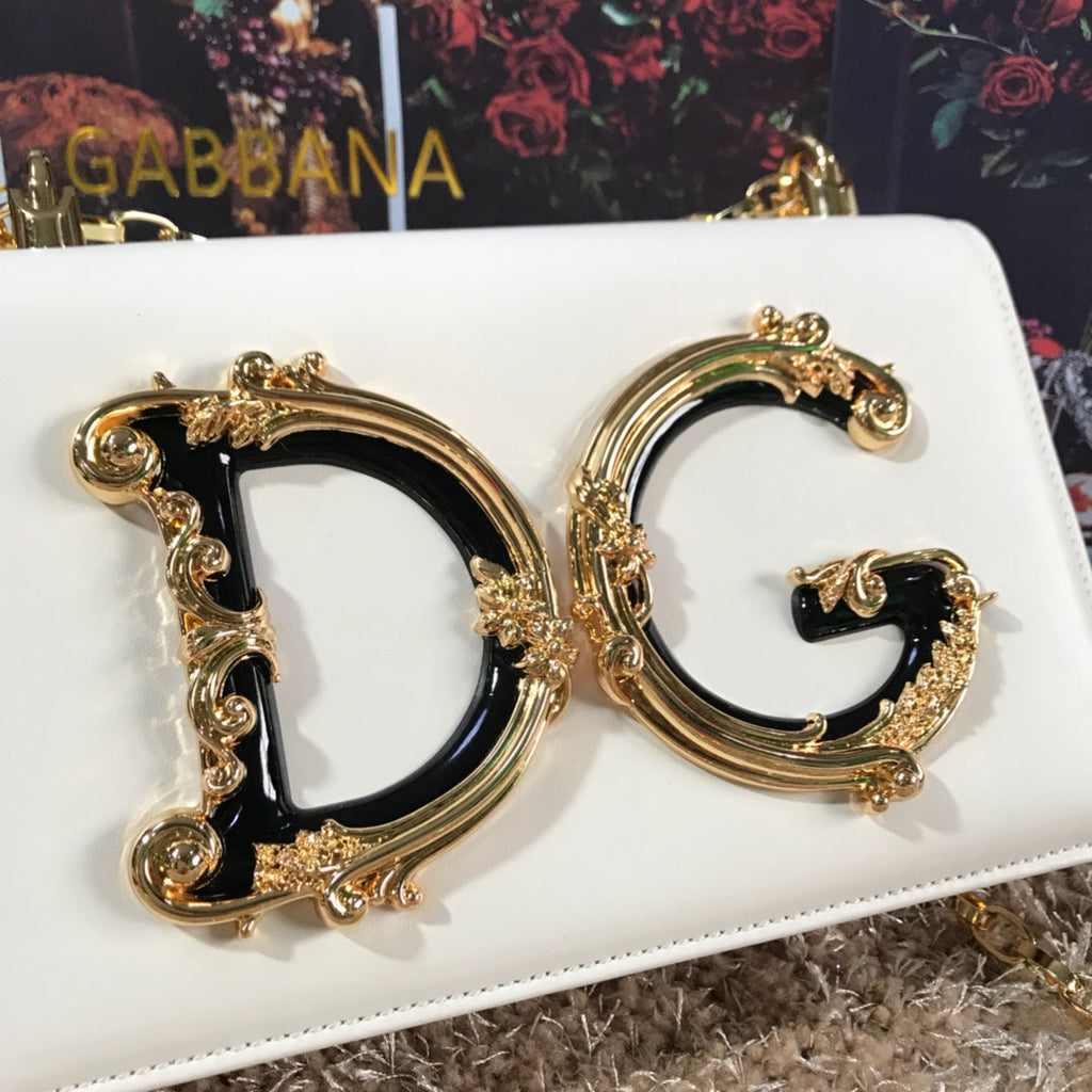 Dolce and Gabbana DG Girls Phone Bag In Smooth Calfskin