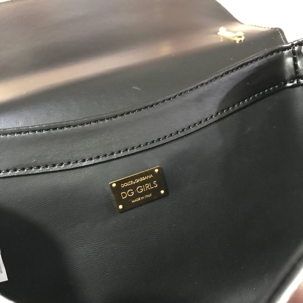 Dolce and Gabbana DG Girls Phone Bag In Smooth Calfskin