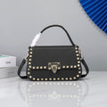 Valentino Garavani Small Rockstud  Grainy Calfskin Bag