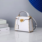 Valentino Garavani Small Rockstud Alcove Grainy Calfskin Bag