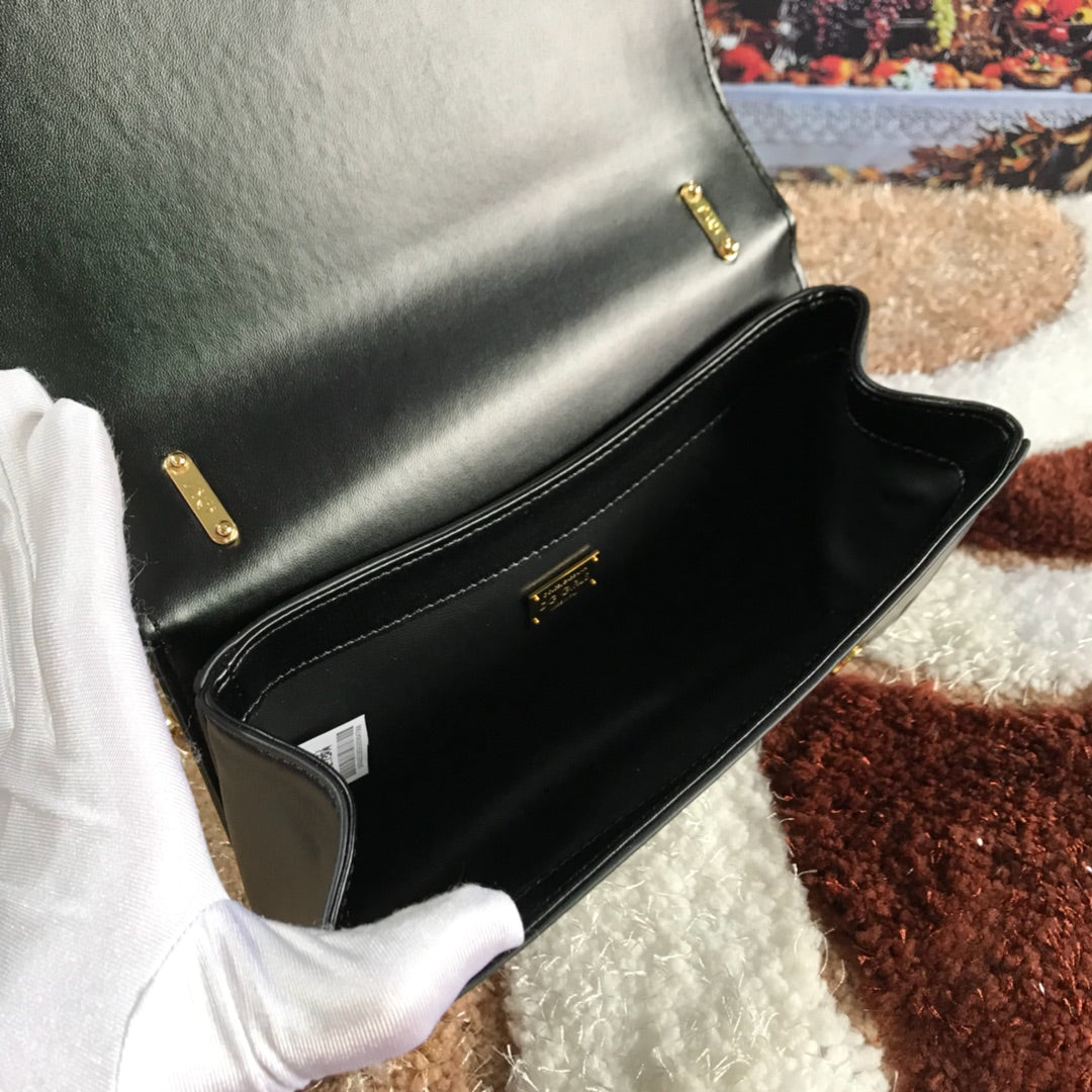Dolce and Gabbana DG Girls Phone Bag In Smooth Calfskin