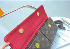 Leather LV shoulder woman handbag