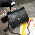 Dolce and Gabbana Medium Sicily Bag In Aria Matelasse  Calfskin