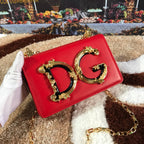 Dolce and Gabbana DG Girls Phone Bag In Smooth Calfskin