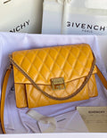 Givenchy GV3 Medium Bag In Diamond Quilted Leather
