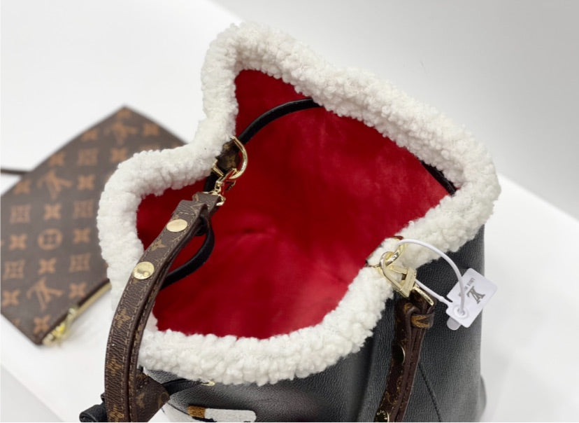 Leather LV handbag