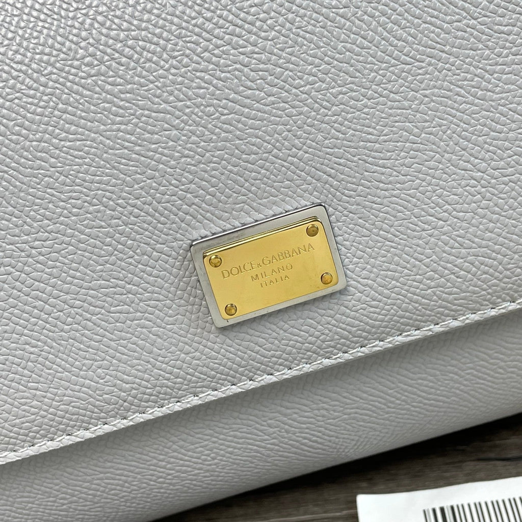 Dolce and Gabbana Small Dauphine Leather Regular Sicily Bag