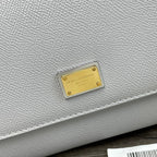 Dolce and Gabbana Small Dauphine Leather Regular Sicily Bag