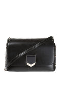 Jimmy Choo Black Chrome Lockett City Leather Cross Body Bag SBK012573