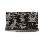 Jimmy Choo Emmie Black Silver Double Faced Sequins Handbag DFS/000071
