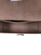 Jimmy Choo Metallic Silver Lockett Crossbody Shoulder Bag AA0202