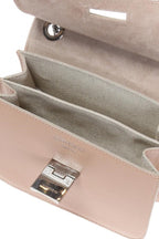 Jimmy Choo Mini Rebel Pink Crossbody Bag Silver Chain Strap REBEL/XB