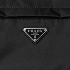Prada Marsupio Tessuto Nylon Triangle Logo Black Belt Bag 2VL005