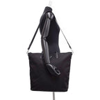 Prada Tessuto Nylon Black Convertible Shopping Tote 1BG189