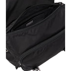 Prada Black Nylon Triangle Logo Messenger Bag 1BD671