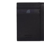 Prada Black Saffiano Leather Camouflage Print Vertical Card Holder 2MC101