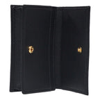 Prada Black Saffiano Leather Credit Card Case Wallet 1MC122