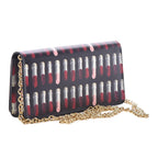 Prada Black Saffiano Leather Lipstick Mini Cross Body Handbag 1DH044