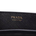 Prada Black Saffiano Leather Lipstick Mini Cross Body Handbag 1DH044