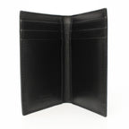 Prada Black Saffiano Leather Vertical Logo Card Holder 2MC101