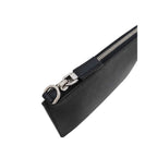 Prada Black Saffiano Voyage Leather Clutch Document Holder 2NG005