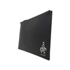 Prada Black Saffiano Voyage Leather Clutch Document Holder 2NG005
